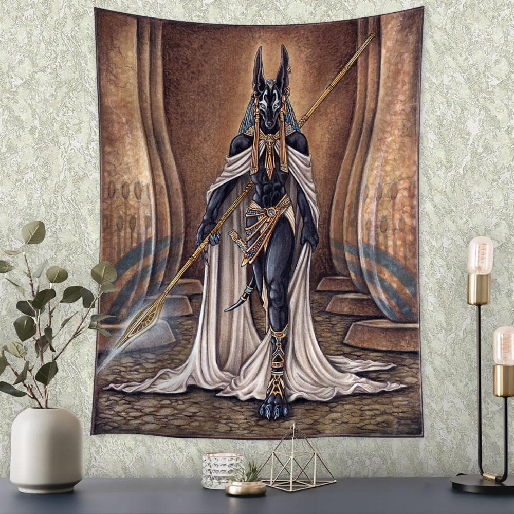 Egyptian Mythology Tapestry Wall Hanging Psychedelic Witchcraft Mandala Boho Hippie Living Room Bedroom Wall Decor 95x70cm