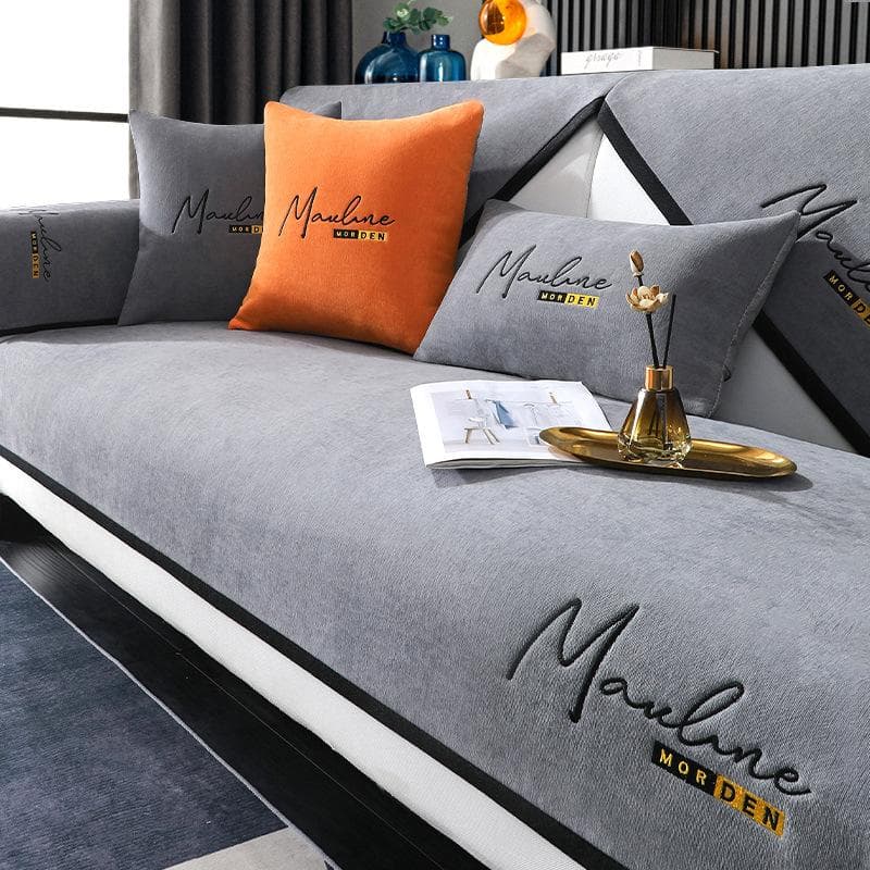 Embroidery Sofa Pad Towel Couches Covers for Living Room Multifunctional Sofa Cover Universal Slipcovers Chenille Couch Covers 70x70cm 1pcs