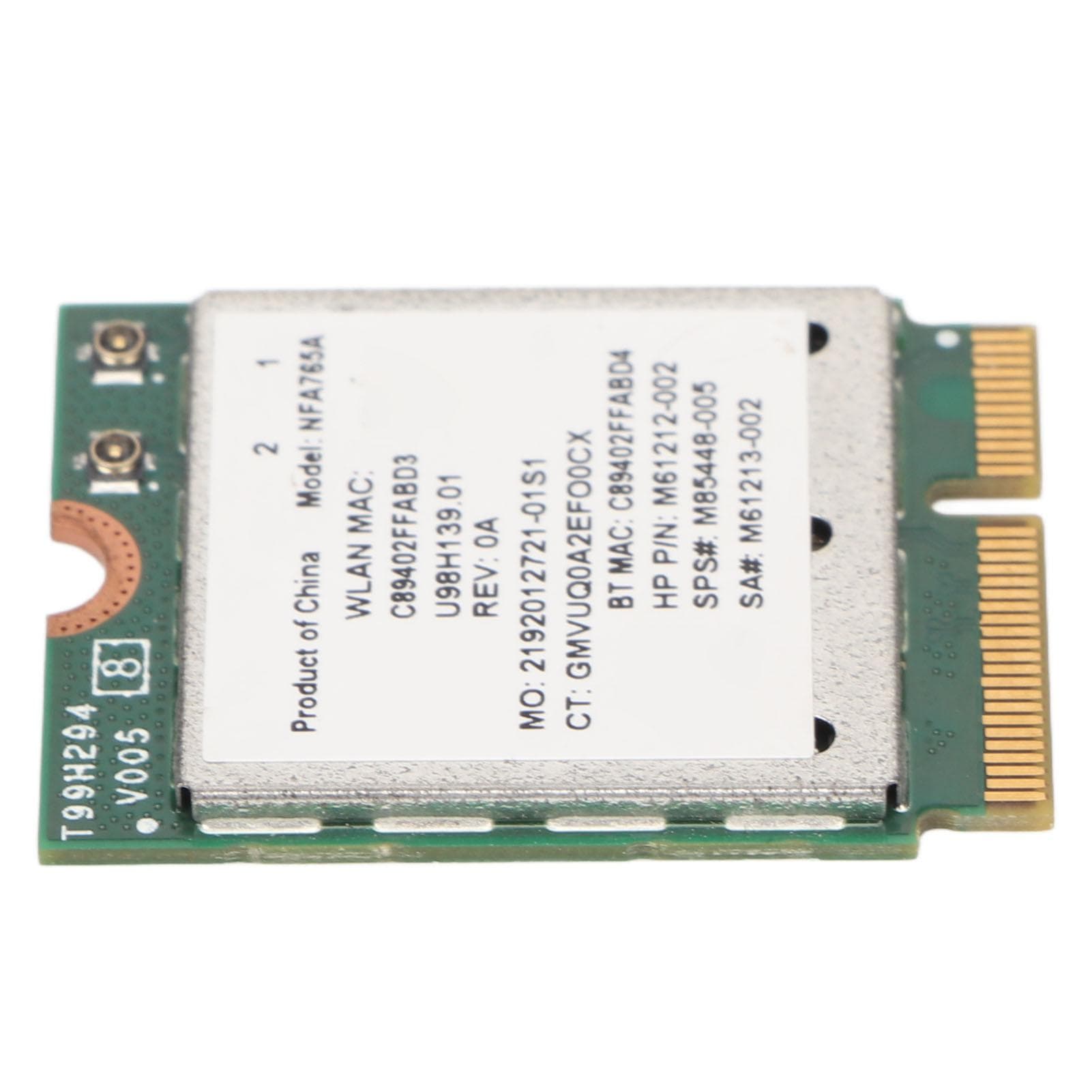 WiFi6 Network Card 2400mbps High Speed M.2 Key E WiFi6 Bluetooth 5.2 802.11ac Ax 2.4G 5G NIC