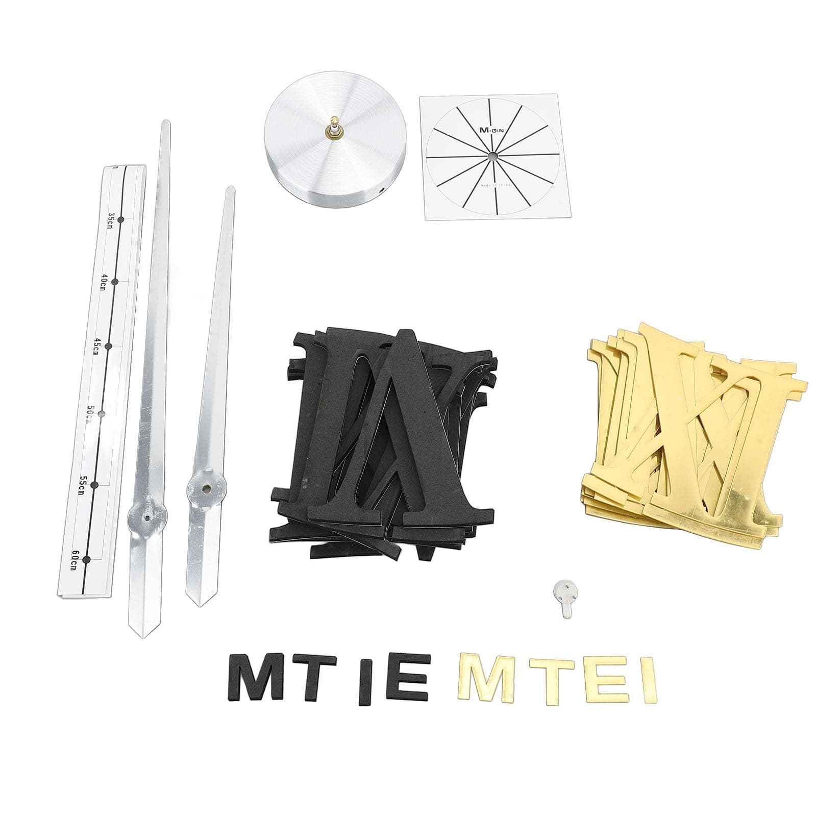 3D DIY Wall Clock DIY Innovative Roman Numeral Design Gold Mirror Silver Pointer Modern Wall Clock