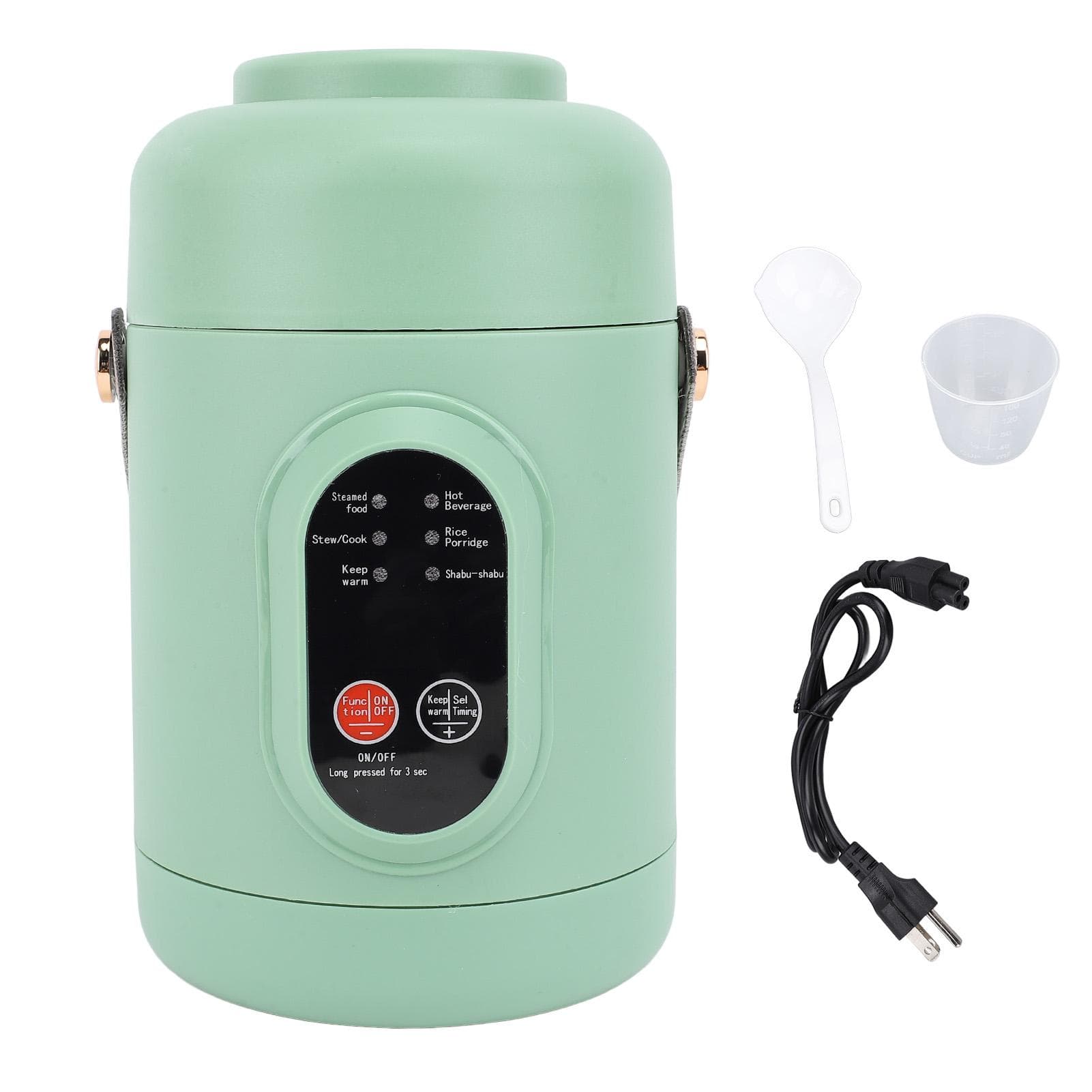 Portable Electric Pot 500W Travel Cooking Stainless Steel Mini Multifunction Cooker US Plug 110V L