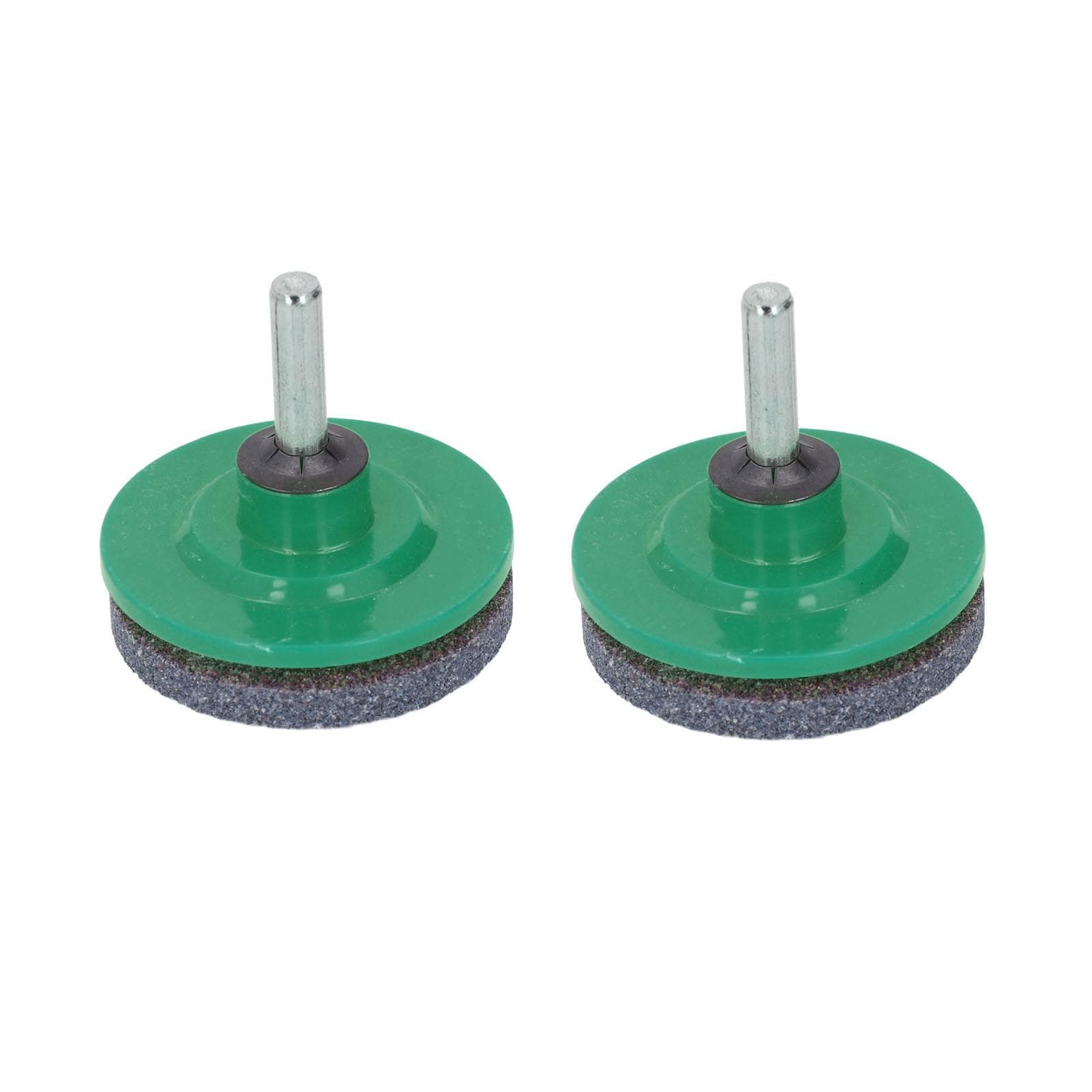 2Pcs Lawn Mower Blade Sharpener Stainless Steel ABS Drill Blade Accessories for Garden Courtyard green