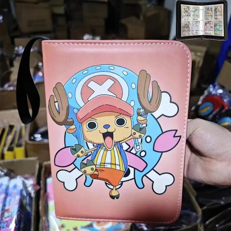 2x2 900pcs Cards holder Anime Luffy ACE Zoro Game Binder Card Holder Zipper Album Book Capacity R SR TGR GP Collectibles Folder Kids F