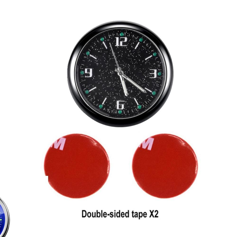 Car Noctilucent Digital Clocks Display Electronic Quartz Watch Dashboard Air Vent Stick-On Clock SUV Cars Auto Interior Accessories
