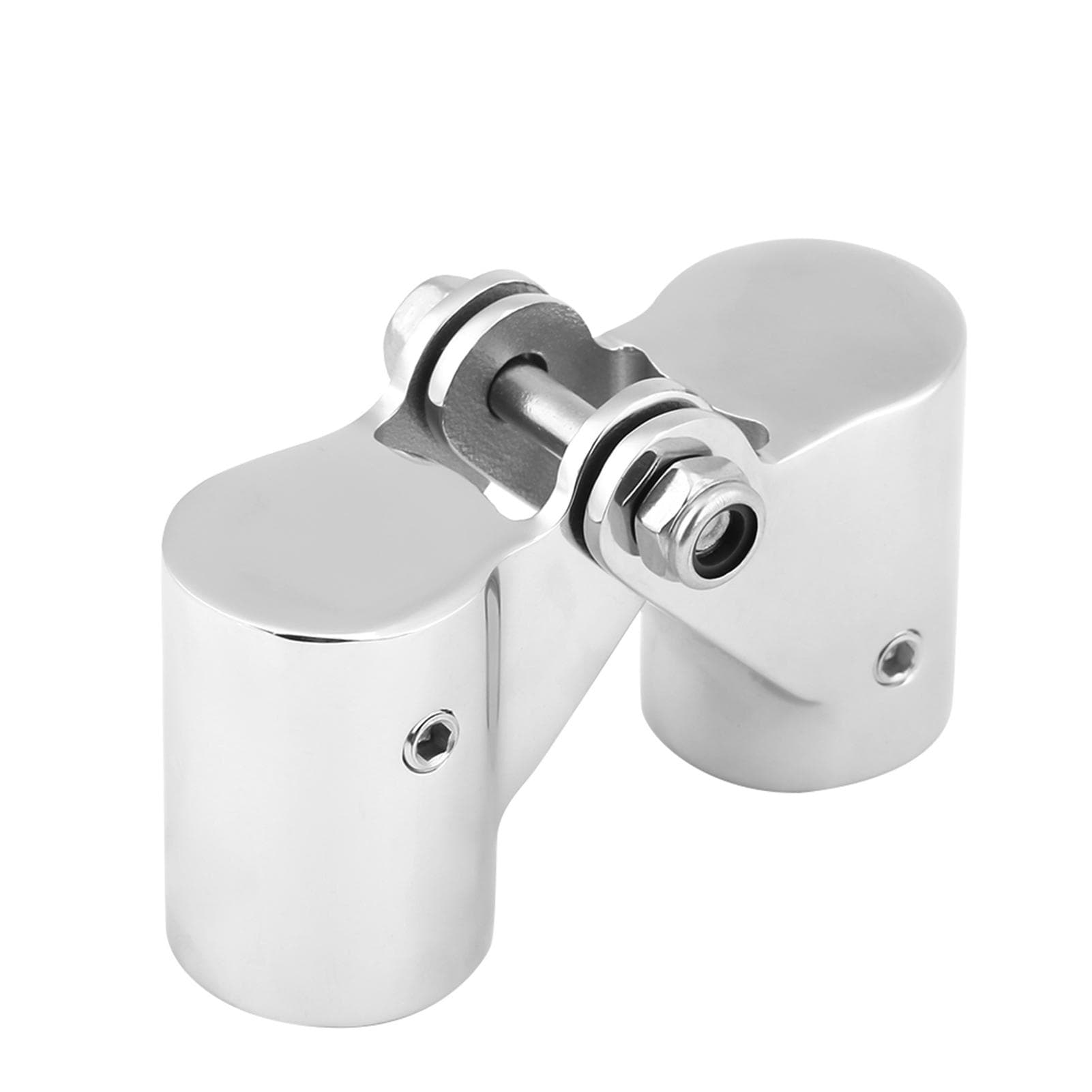 Stainless Steel Folding Swivel Connector Boat Rail Tube Pipe Fittings for Marine Yacht(25MM)