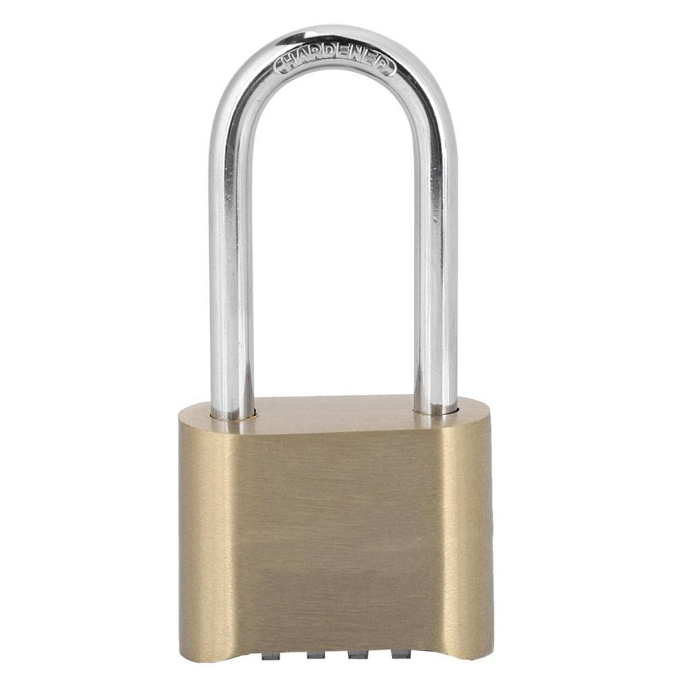 4 Dial Digit Password Brass Lock Combination Suitcase Luggage Code Password Lock Padlock