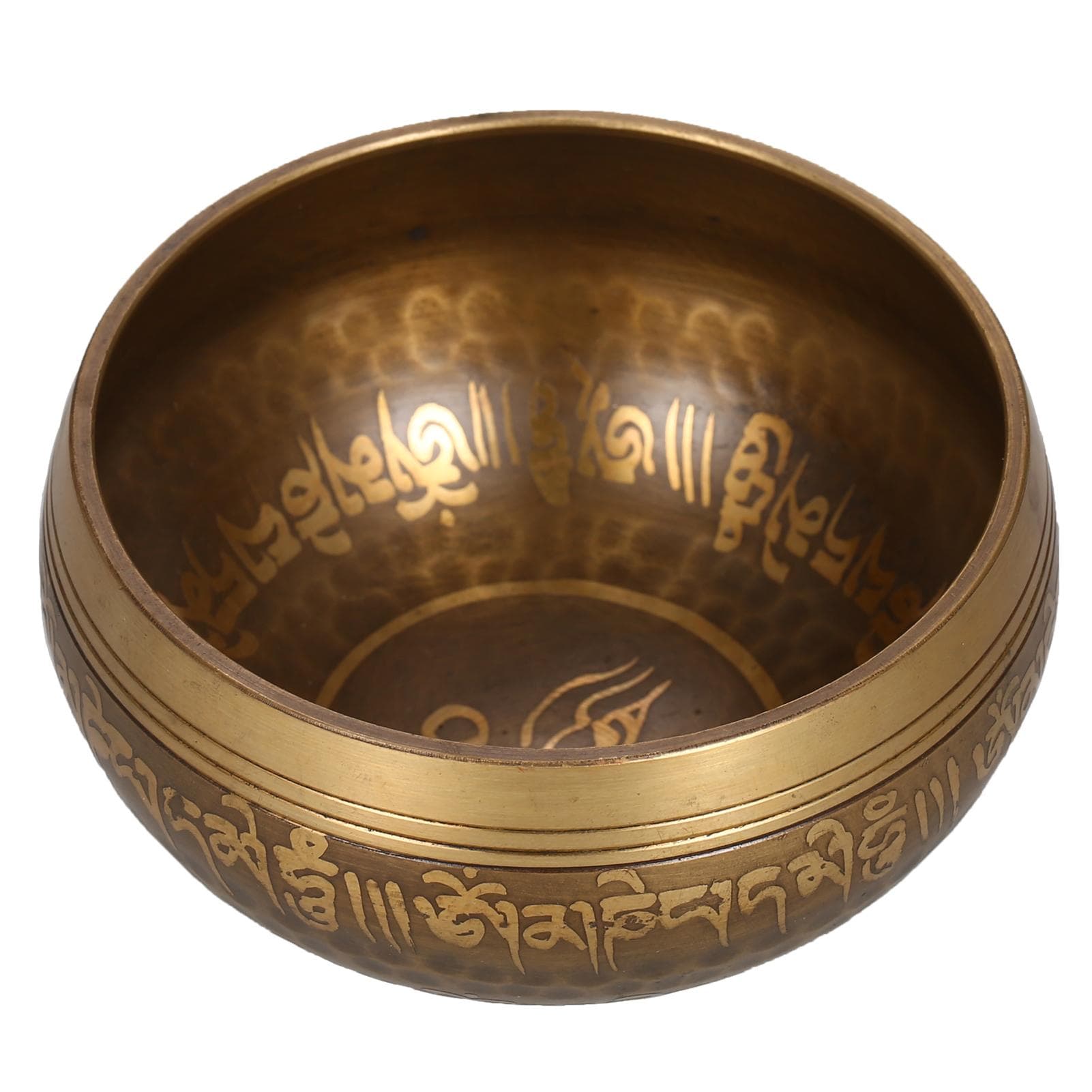 Tibetan Singing Bowl Handmade Buddha Tibet Struck Bowl Ritual Music Therapy Copper Chime Sound Bowl brass