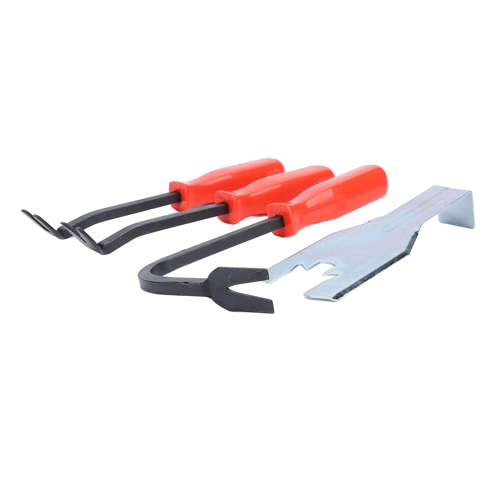 4 Pcs Car Door Panel Remover Set Metal Auto Trim Rivet Pry Disassembly Repairing Tool with Window