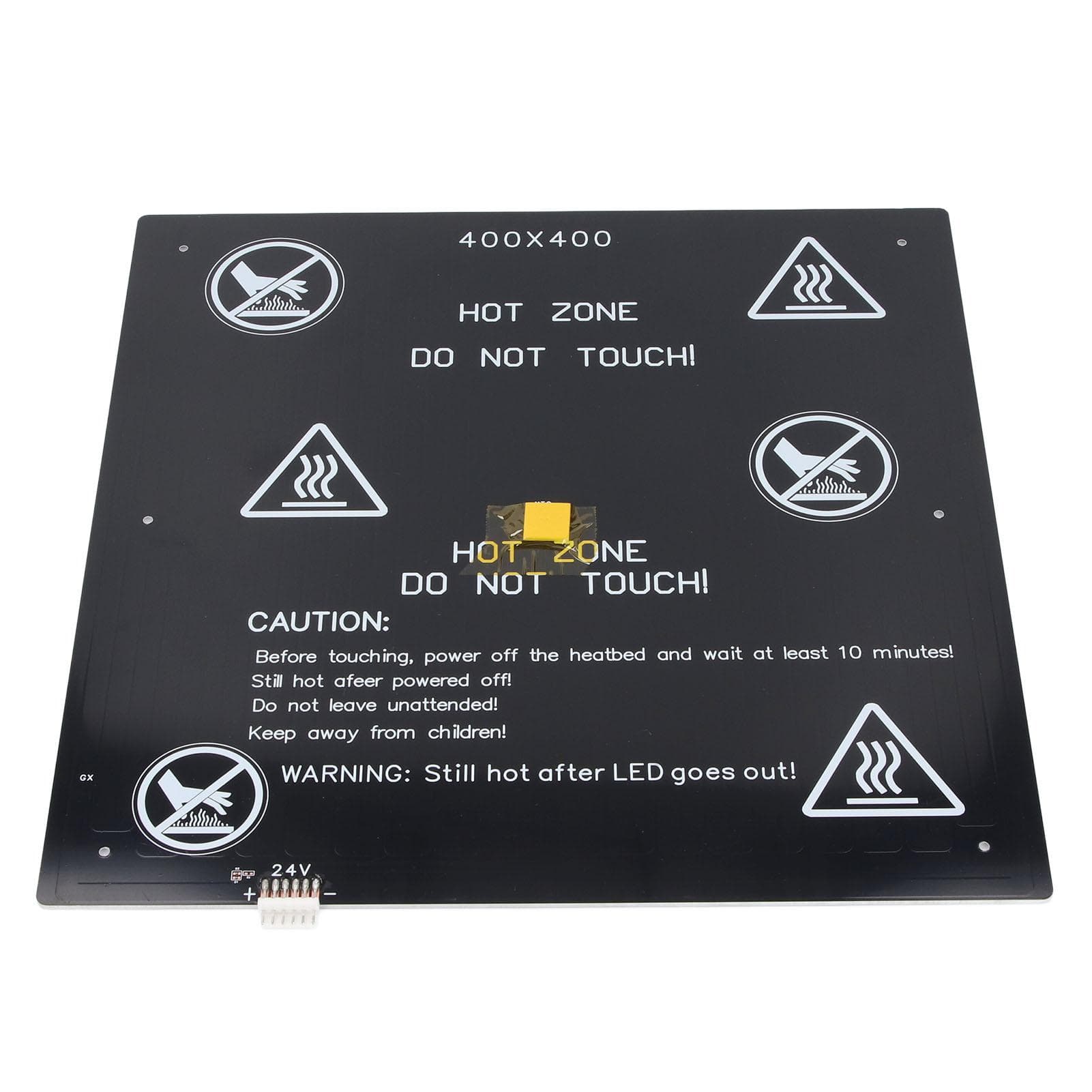 3D Printer Heated Bed Kit 24V 280W 2 Ohm Aluminum Alloy 3D Printer Heat Bed Kit 400x400mm