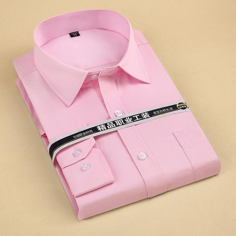 Plus Size large men classic long sleeve square collar Social shirts 7XL