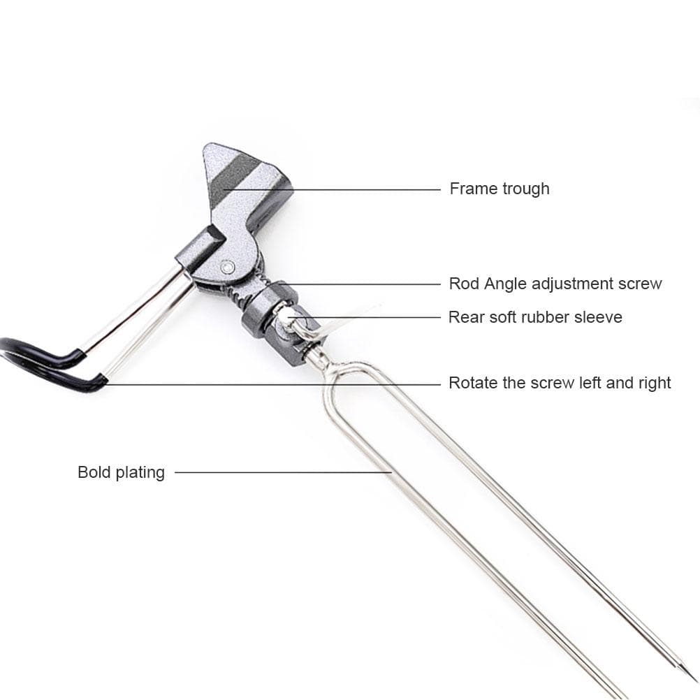 Fishing Rod Holder for Bank Fishing Adjustable Ground Support Stand Fish Pole Holder