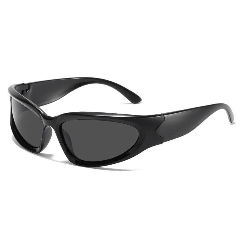 New Arrival Punk Women Sunglasses Unique Oval Sun Glasses Men Mirror Shades Colorful Y2K Fashion Eyewear Trendy Accessories MULTI