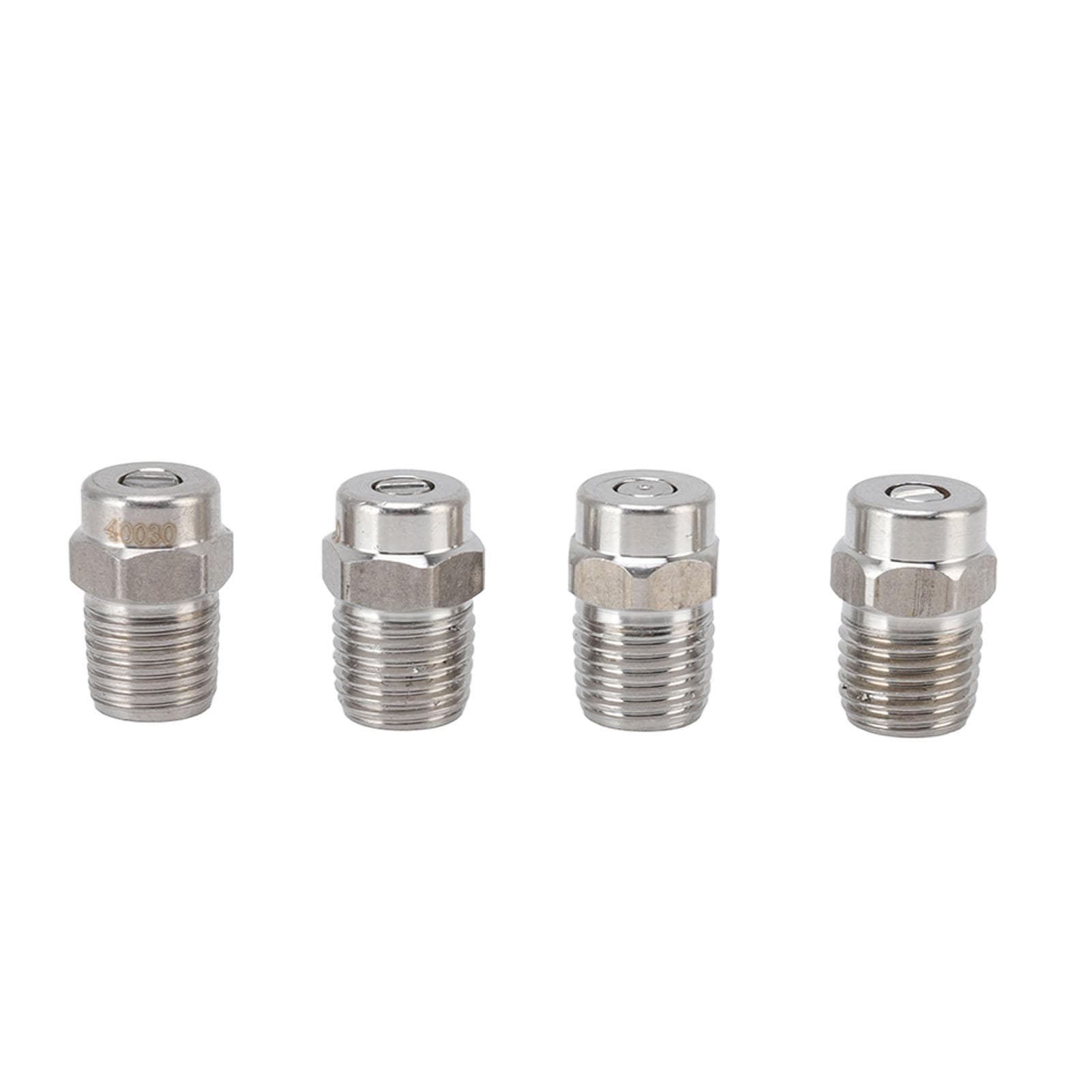 4Pcs Threaded Nozzles 22mm 304 Stainless Steel G1/4 External Thread Pressure Washer Accessories
