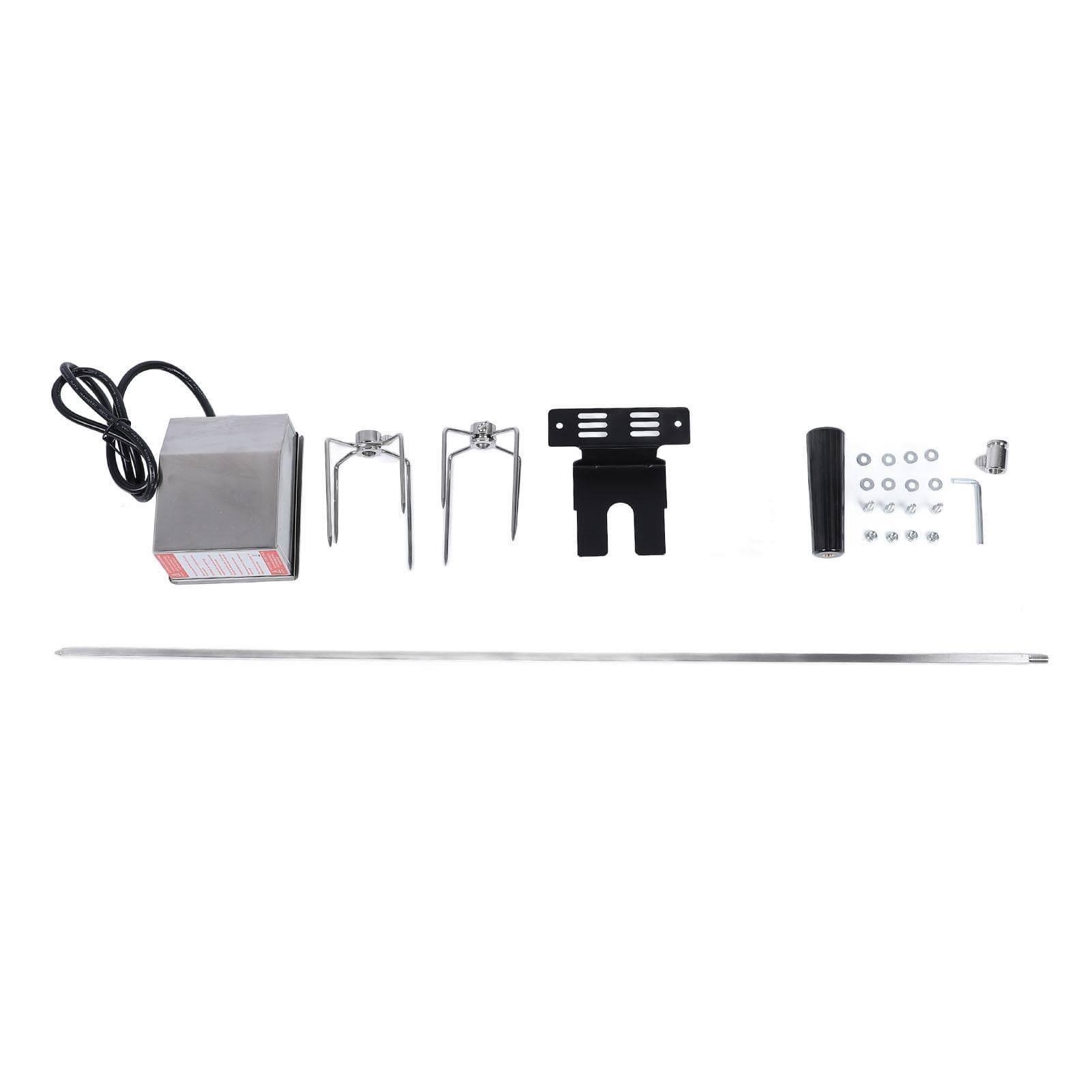 Grill Rotisserie Kit 33lb Load Bearing Easy Assembly Stable Rotating Rotisserie Motor Spit Rod Kit