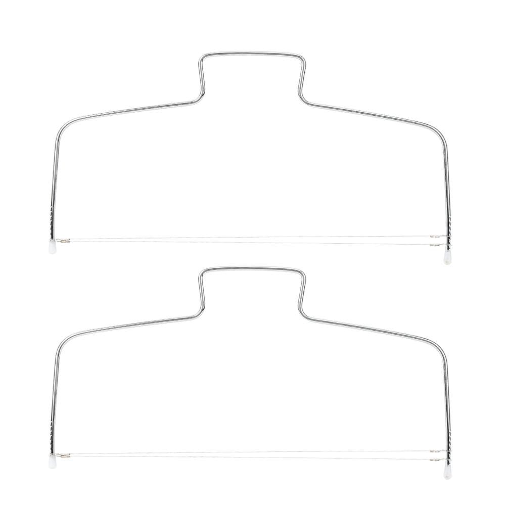 2Pcs Stainless Steel Double Wire Adjustable Cake Cutter Cutting Slicing Tool Baking Accessories