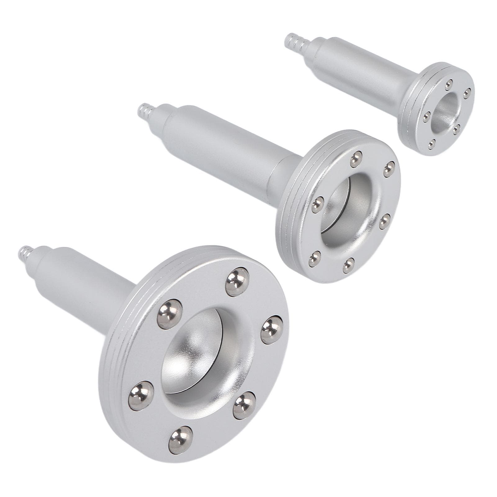 3pcs Professional Vacuum Scrub Heads Probes Parts Stainless Steel Vacuum Cupping Machine Accessories