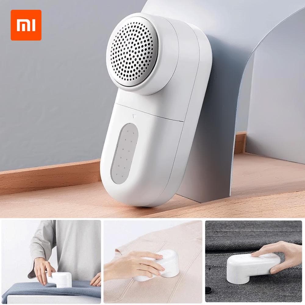Xiaomi Mijia Lint Remover USB Charging 90min Endurance 0.35mm Knife Small Brush Cloth Protection white