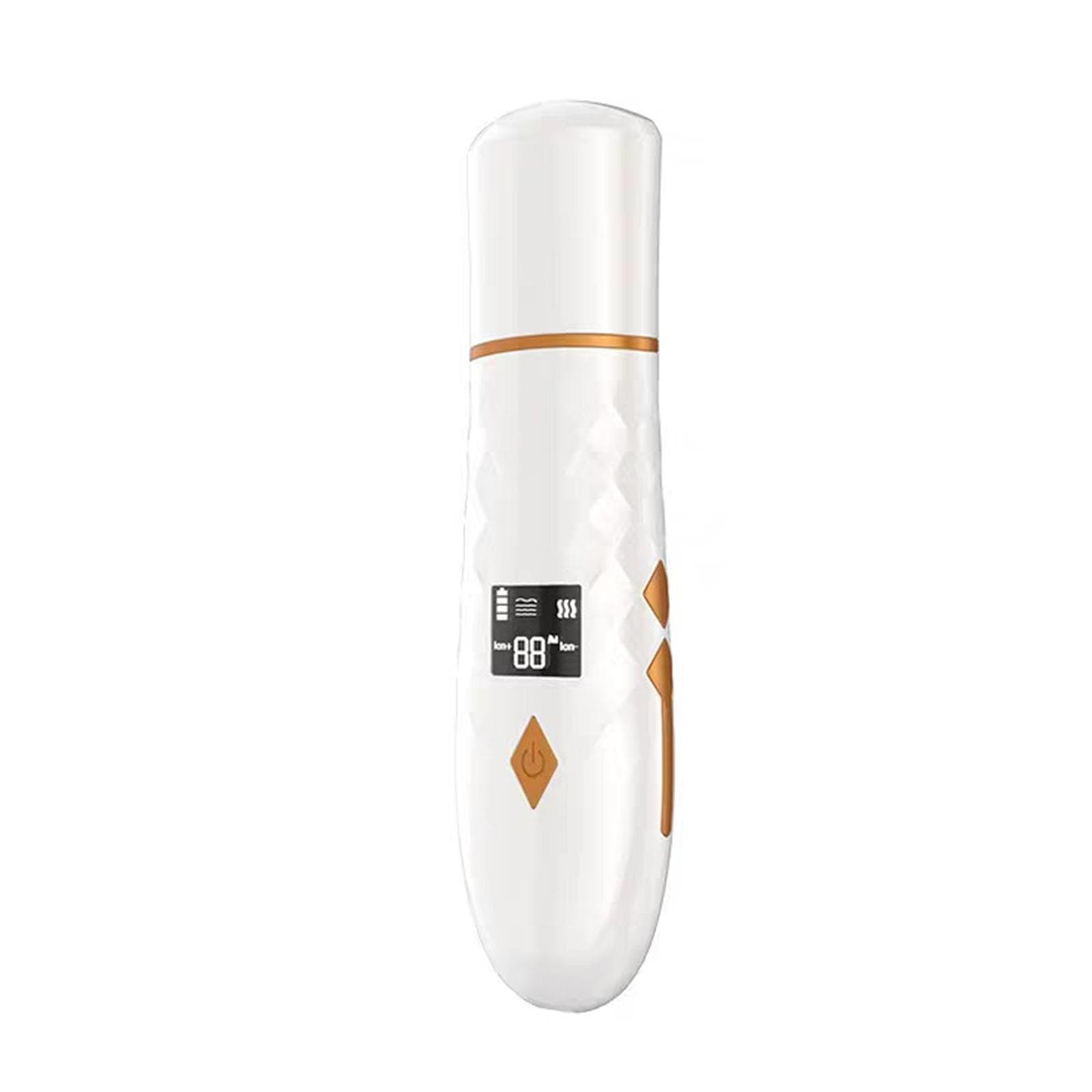 Ultrasonic Shovel Facial Skin Scrubber with Heating Pore Cleanser Face Cleansing Machine LED white