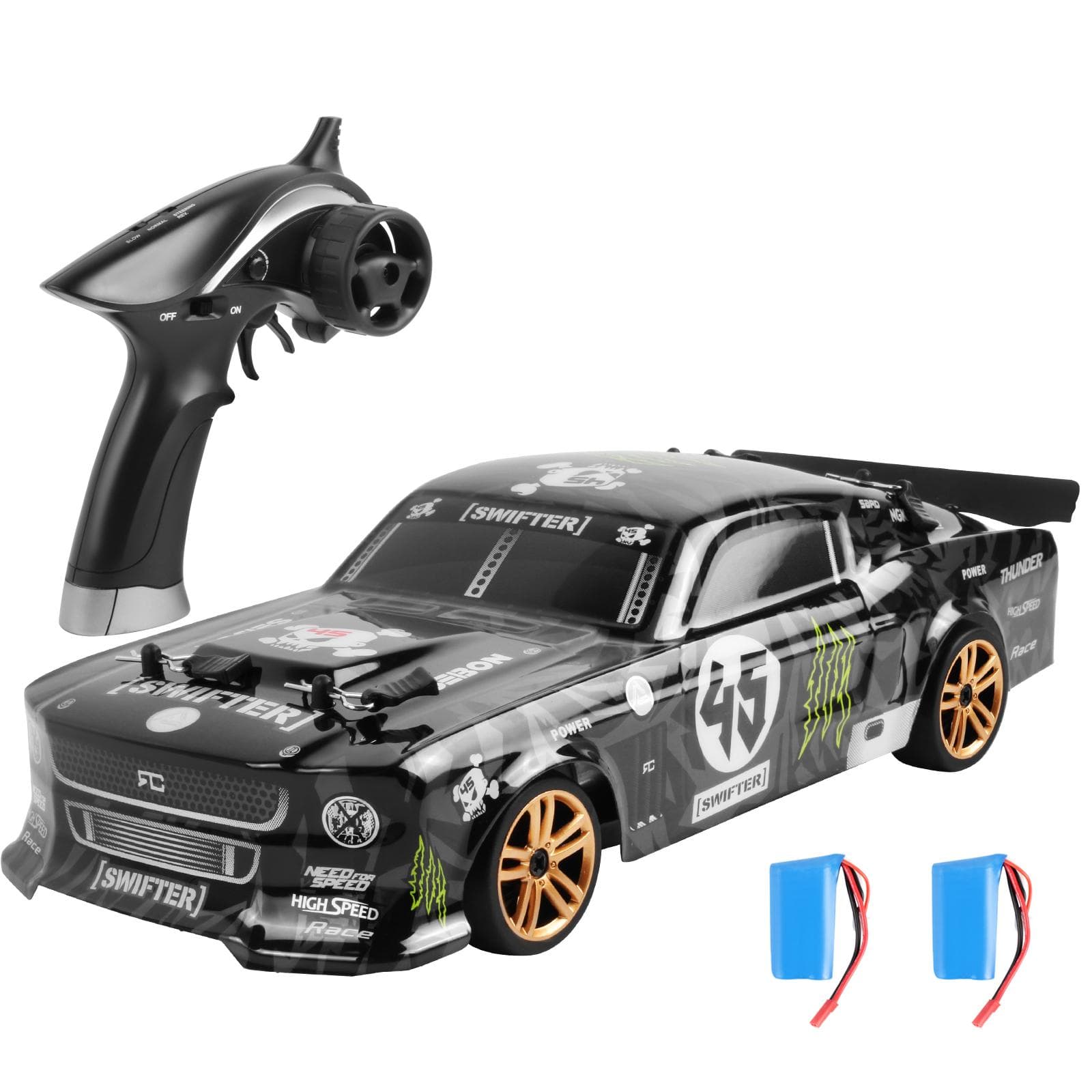 RC Drift Car 1/18 RC Car 2.4GHz 4WD 30km/h High Speed RC Race Car for Kids Children Boys Gift RTR 3 2 battery
