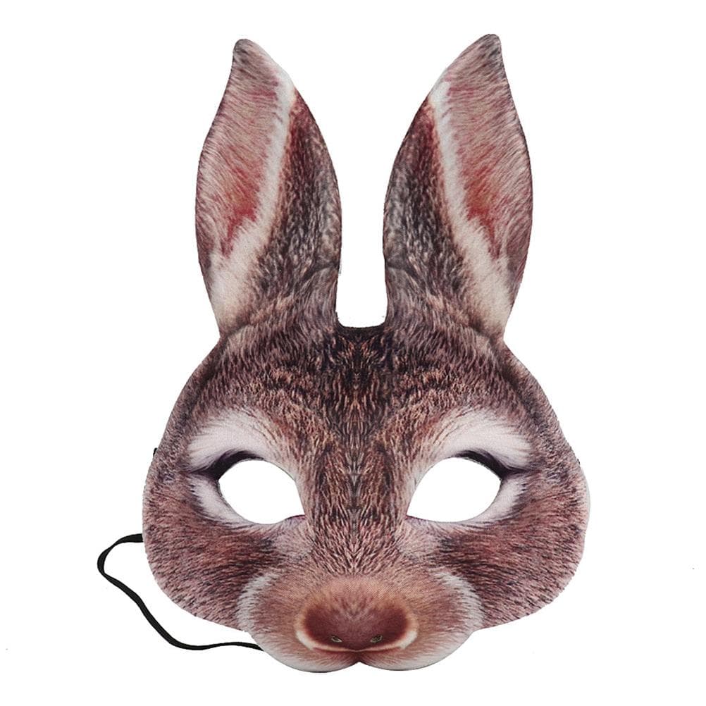 Half Face Rabbit Headgear Funny EVA Rabbit Bunny Headgear for Party Festival Club