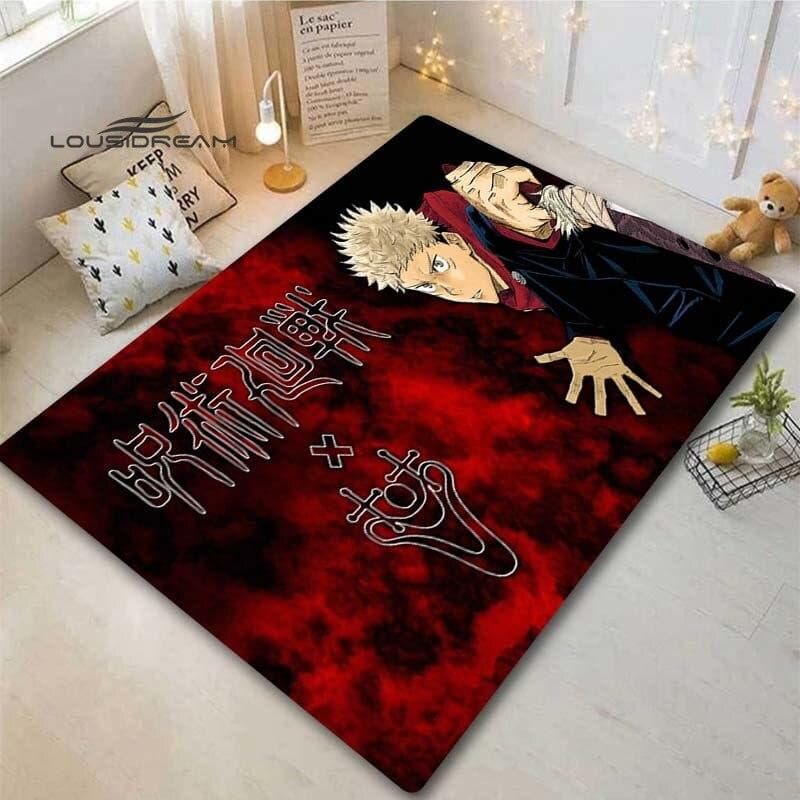Carpet Living Room Jujutsu Kaisen Home Decor Rug Play Mats Decor Bedroom Carpets Child Play Lounge Area Rugs Dining Table Mat 40x60cm 16x24 inch