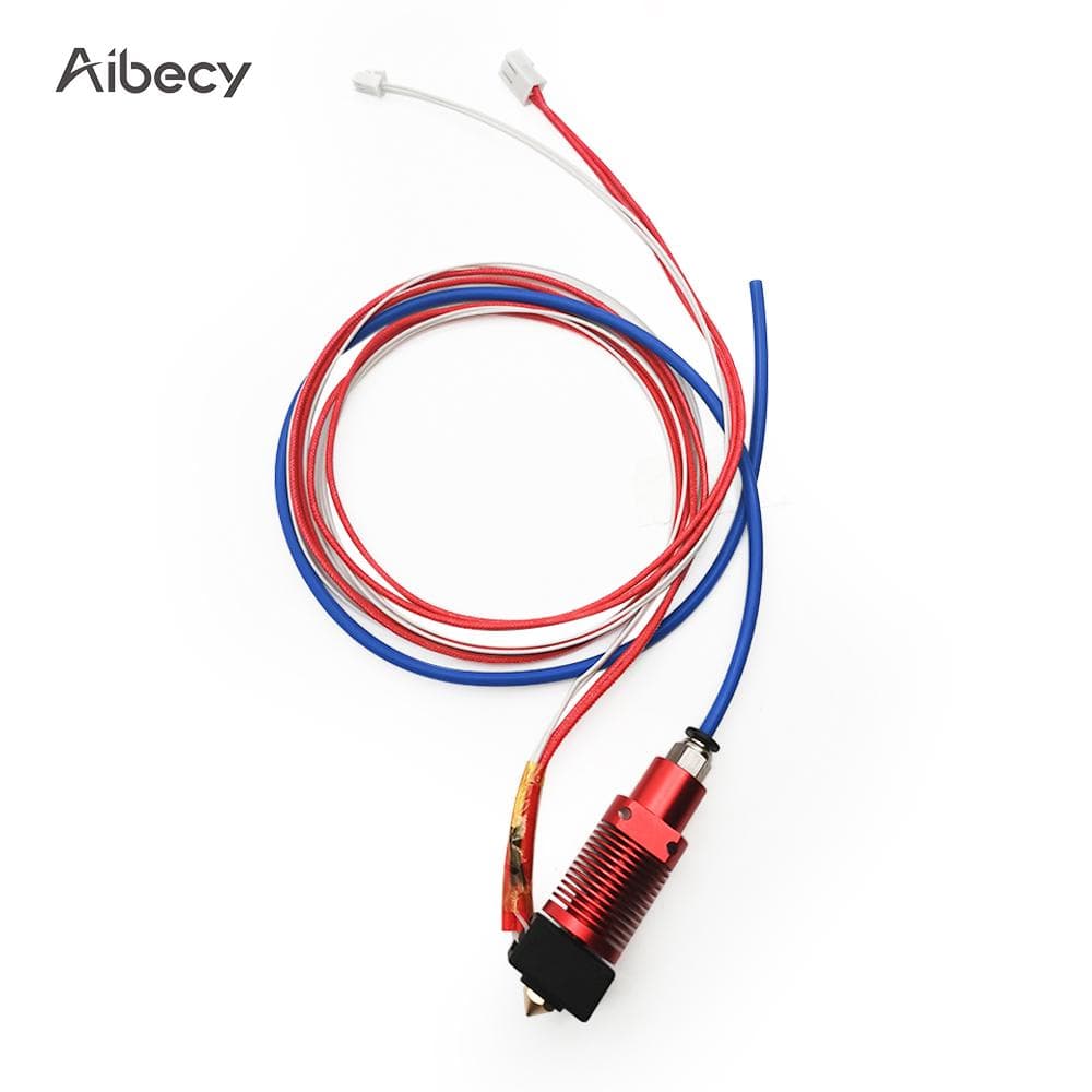 Aibecy 24V Assembled Extruder Hot End Kit 0.4mm Nozzle Heating Block Silicone Cover Compatible with multicolour