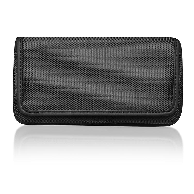 Phone Holster Case Nylon Cell Phone Belt Clip 3.5-6.3 inch  Pouch Carrying Case Waist Bag for iPhone 13 12 Samsung Galaxy Xiaomi black