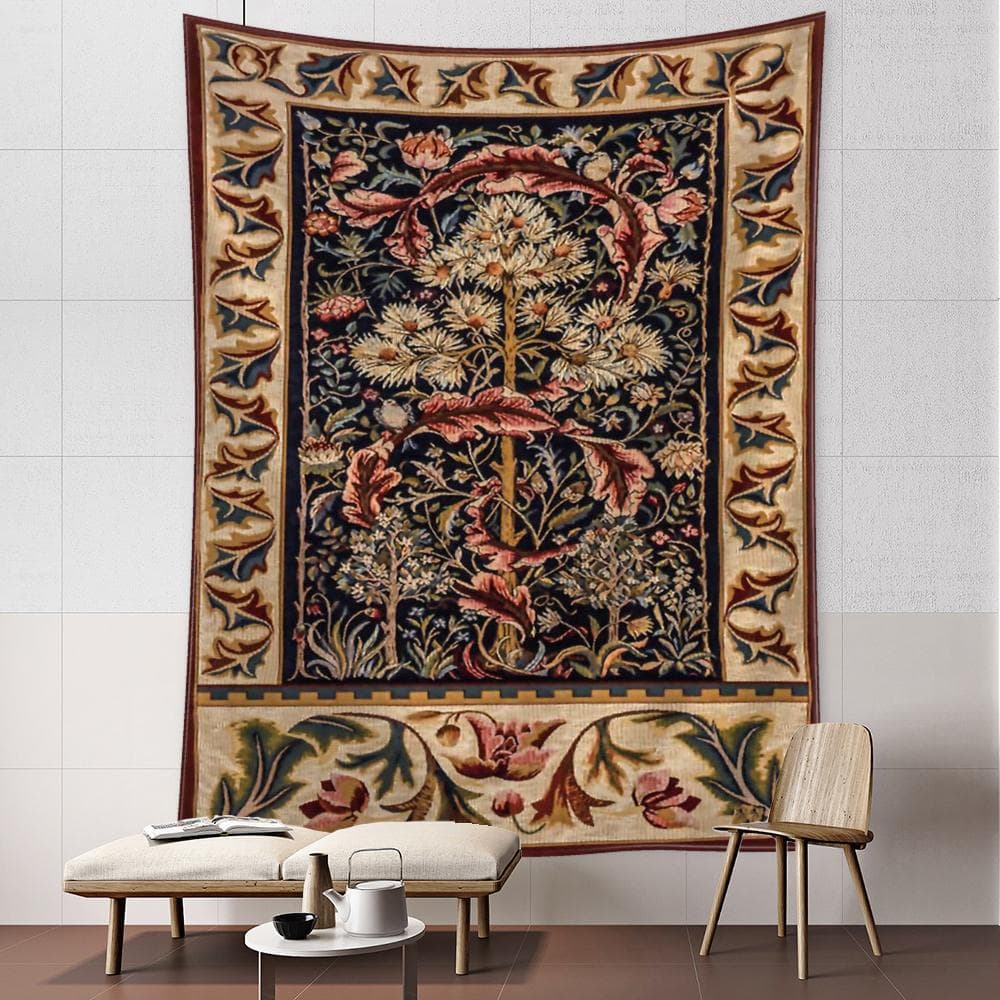 Flowers And Leaves Tapestry Wall Hanging Abstract Art Bohemian Hippie Tapiz Vintage Aesthetic Room Home Decor 320x182CM