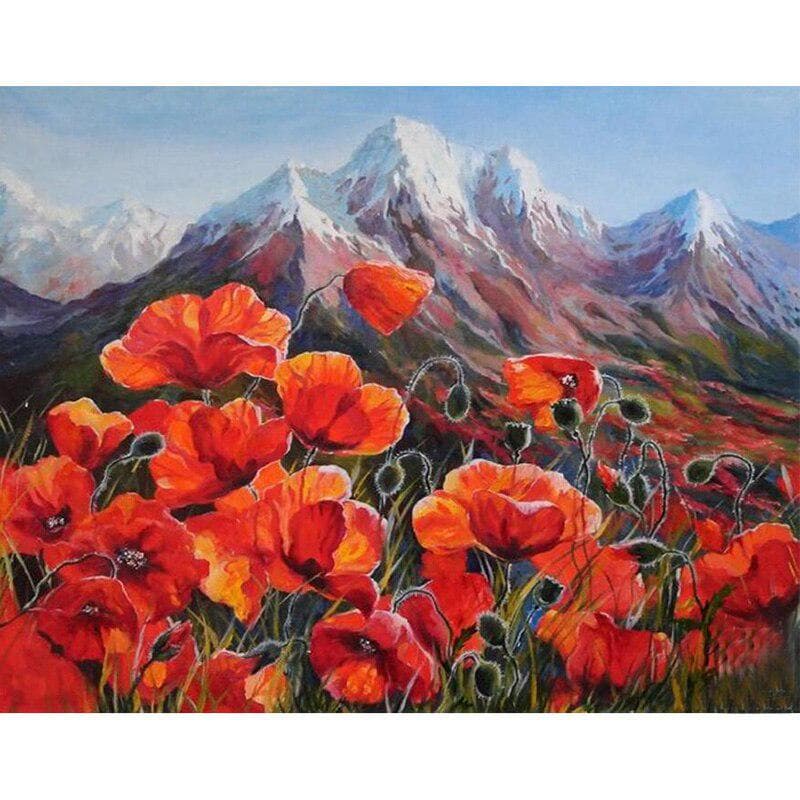 Diamond Embroidery Full DIY 5D Diamond Painting Landscape Flower Cross Stitch Needlework Home Decor 20X30CM