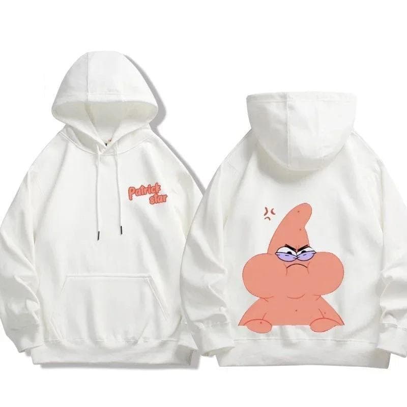 2025 MINISO Animation Spongebob Squarepants Sweatshirt Cartoon Polyester Hoodies for Autumn and Winter Thin or Fleeced Long-Sleeved Hooded 150