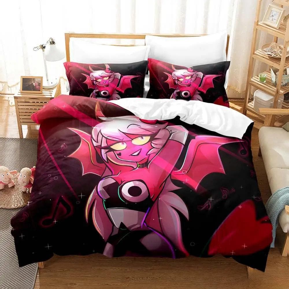 Fashion 3D Print Anime Loona boss Bedding Set Cartoon Anime three-piece set Adult Kid Bedroom Duvet cover Sets Home Textiles AU Single 140x210cm