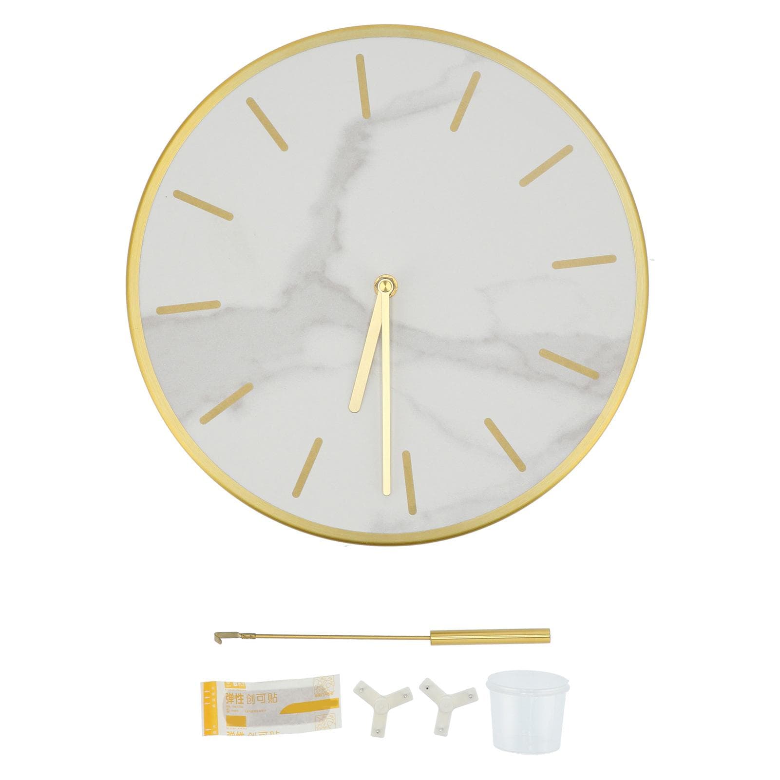 Modern Wall Clock with Large Pendulum Round Mute Hanging Clock for Home Bar Cafes