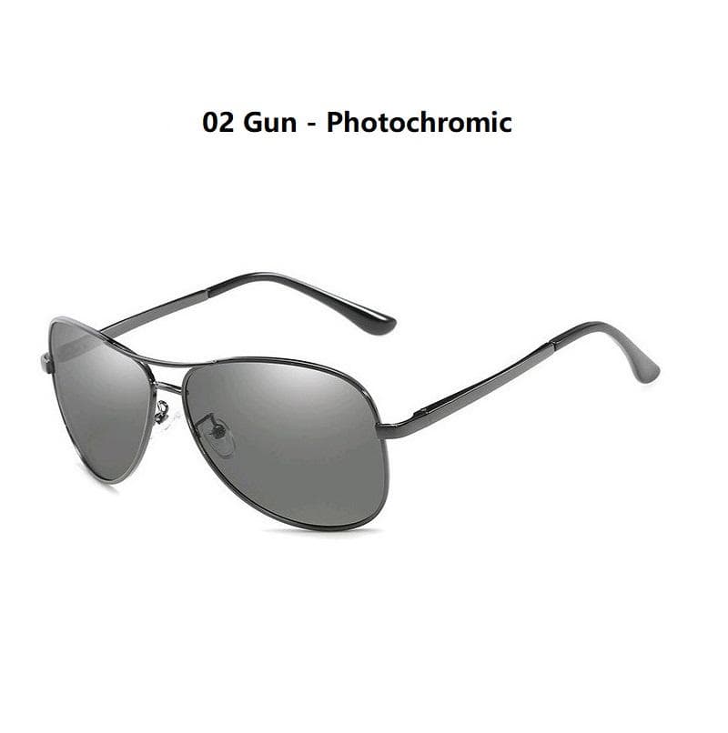 Luxury Photochromic Pilot Sunglasses for Men Women UV400 Driving Glasses Change Color Day Night