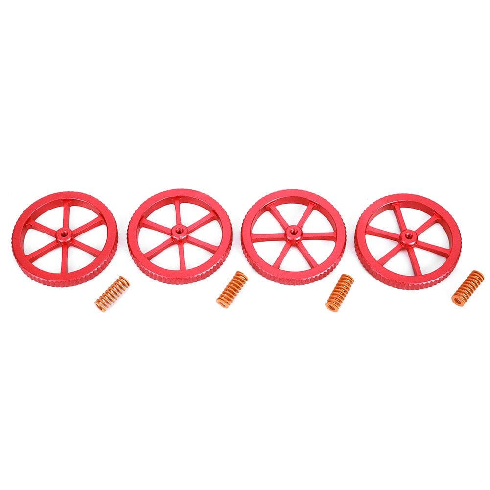 4Pcs Aluminium Alloy Hand Twisted Leveling Nut Spring Kit Replacement Accessories Fit for Ender