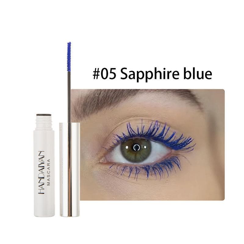 Waterproof Eyelashes Curling Lengthening Makeup Blue Green Red Black White Liquid Lash Extension Color Mascara 05