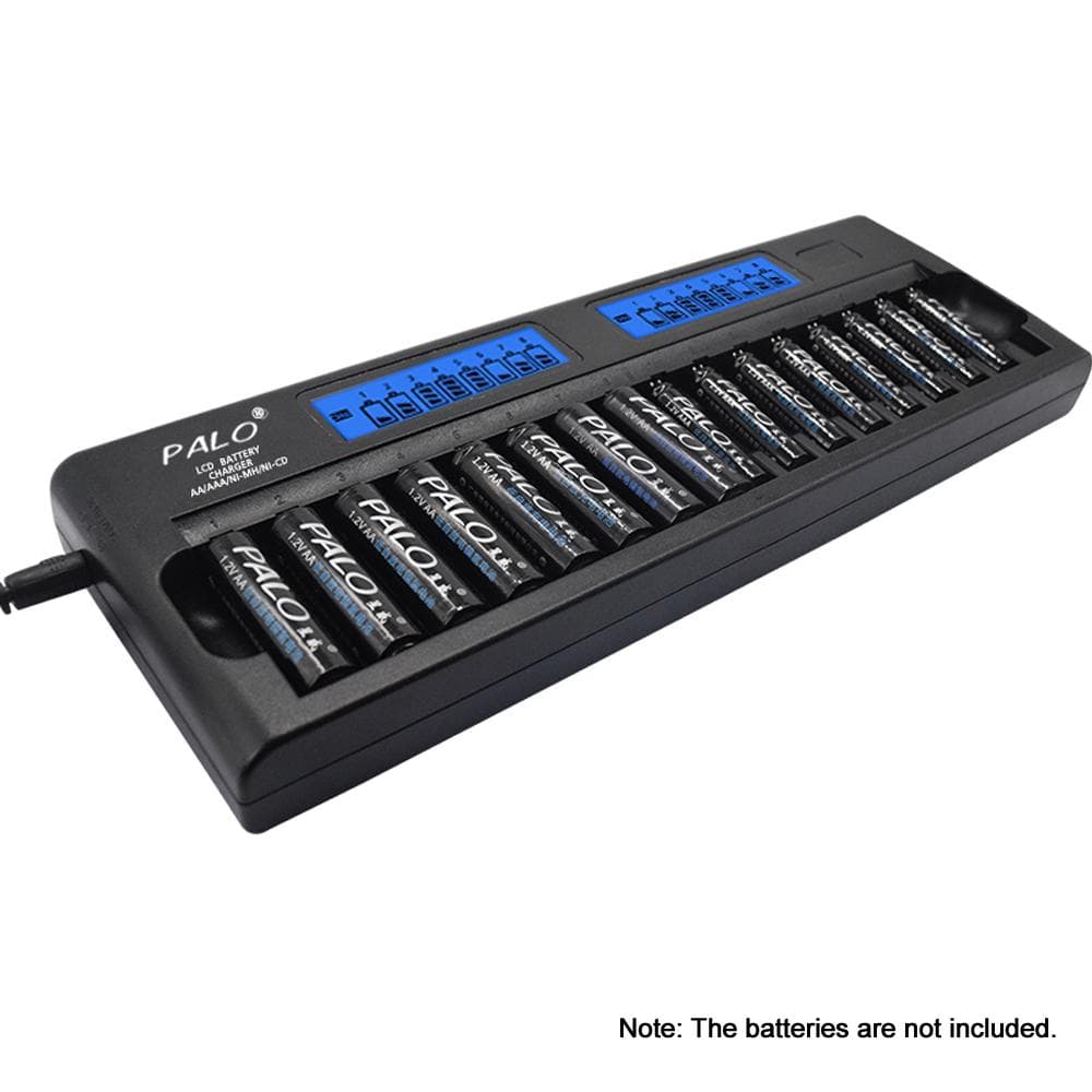 PALO PL-NC31 Universal Intelligent Battery Charger Two 3 Inch LCD Display EU Plug