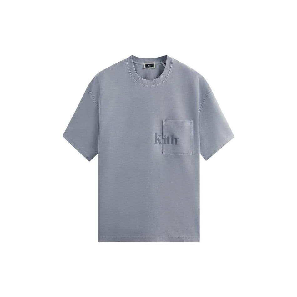 Kith Quinn Tee Light Indigo Men Tops Blue KHM031086-415 XXL