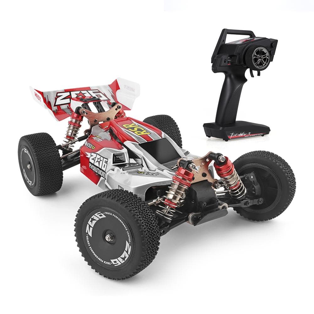 Wltoys XKS 144001 RC Car 60km/h High Speed 1/14 2.4GHz RC Buggy 4WD Racing Off-Road Drift Car RTR red