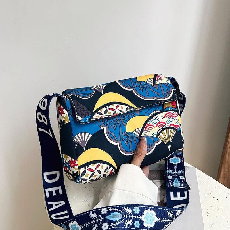 Bag Women Crossbody, Ethnic Style Mom Bag, Large Capacity Ladies Out Shopping Shoulder Bag Length 21CM Height 16CM Thickness 5CM