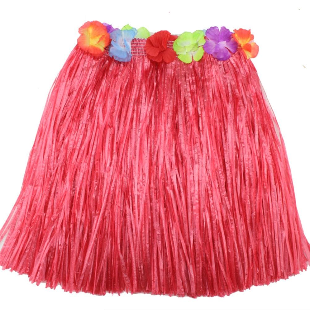 Hawaiian Grass Skirt Hula Skirt Lei Costume Luau Party Dance Beach Dress Up