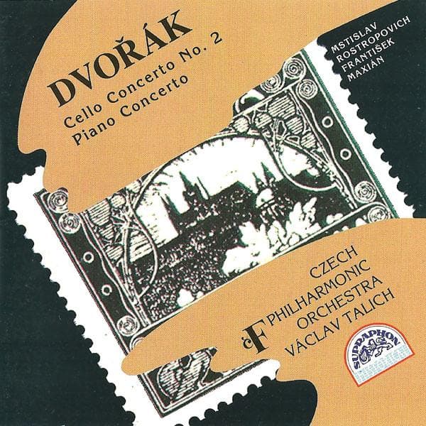 CD ANTONÍN DVOŘÁK | MSTISLAV ROSTROPOV - Cello Concerto No. 2 / Piano Concer 1119012001 Supraphon 1993 Japan Classical Used