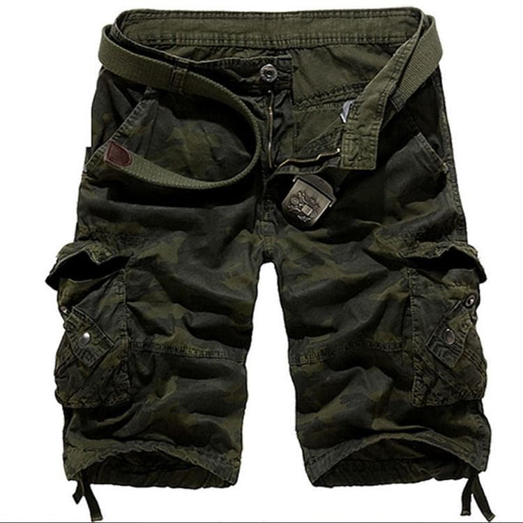 Camouflage Shorts Male Military Army Short Cargo Pants Summer Casual Leisure Shorts 32 army green