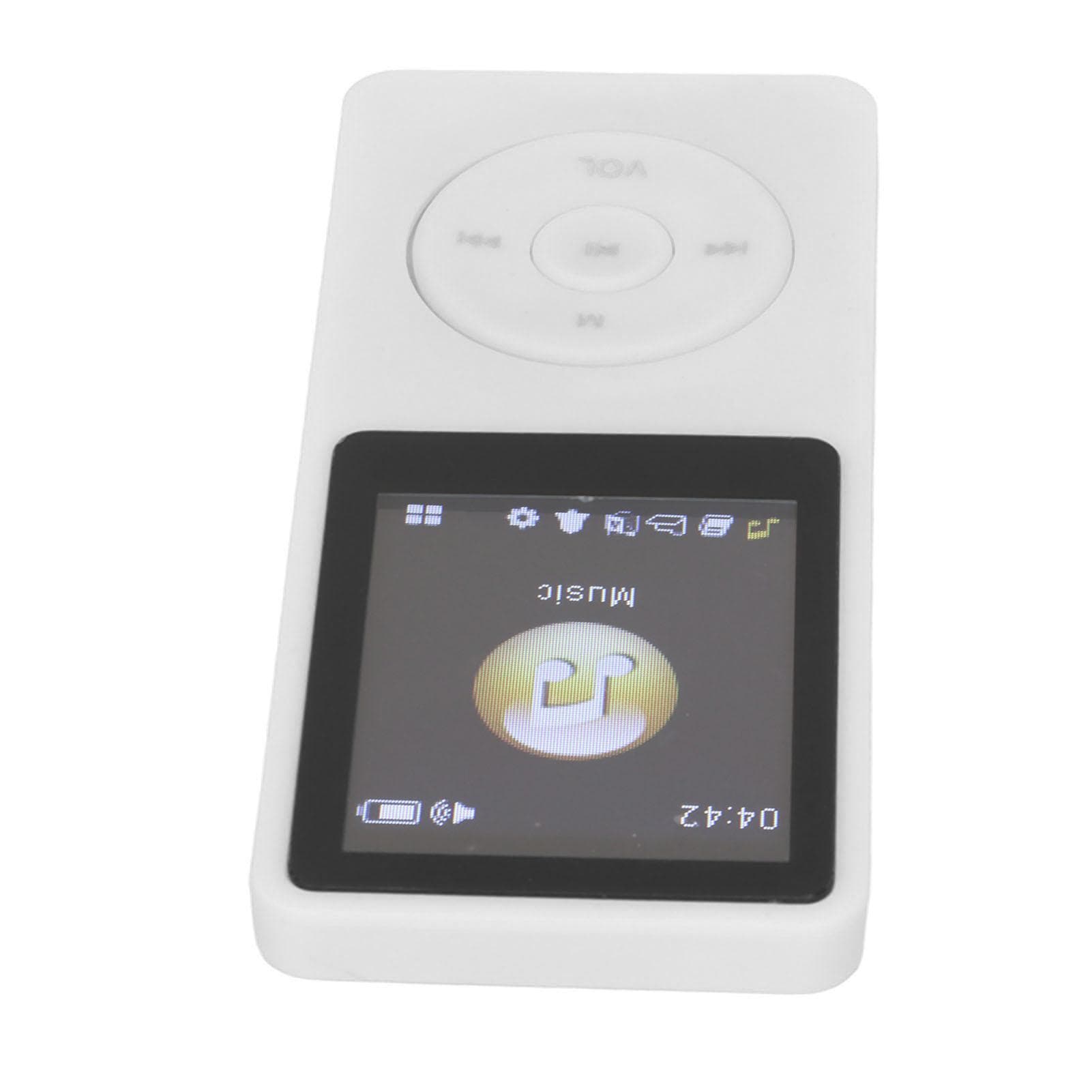 MP4 Player Portable Support Small Memory Card Ultra Thin 1.8 Inch LCD Media Music Player with white