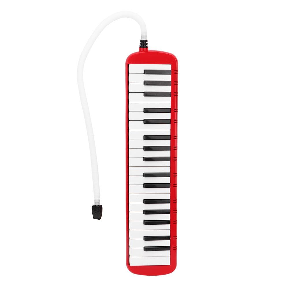 37 Piano Keys Melodica Musical Instrument for Beginners with Carrying Bag(Red)