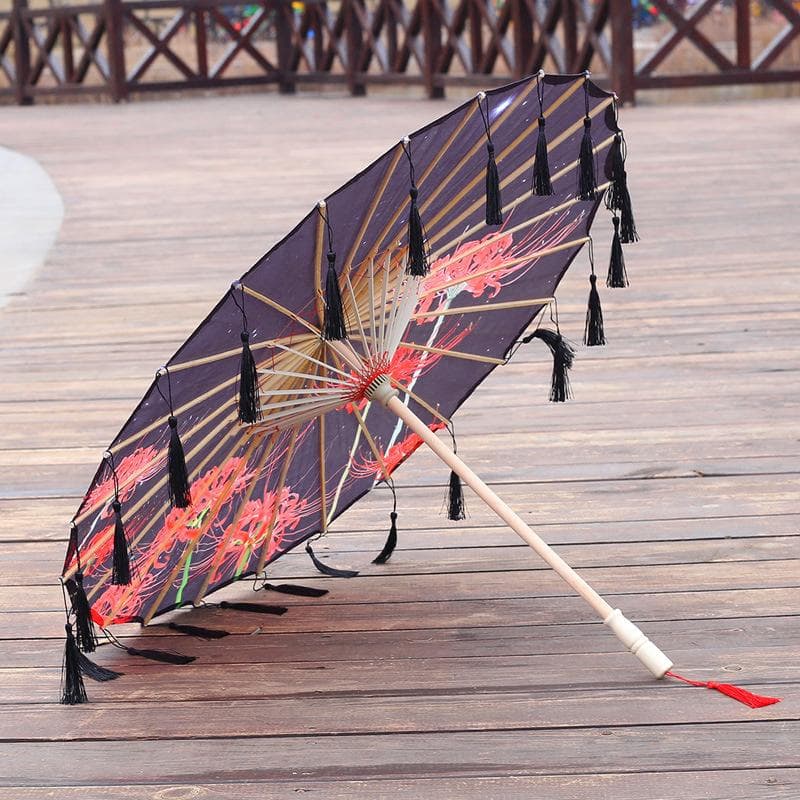 82CM Oil Paper Umbrella Tassel Cosplay Hanfu Umbrella Ancient Chinese Style Classical Chinese Japan Style El Principito