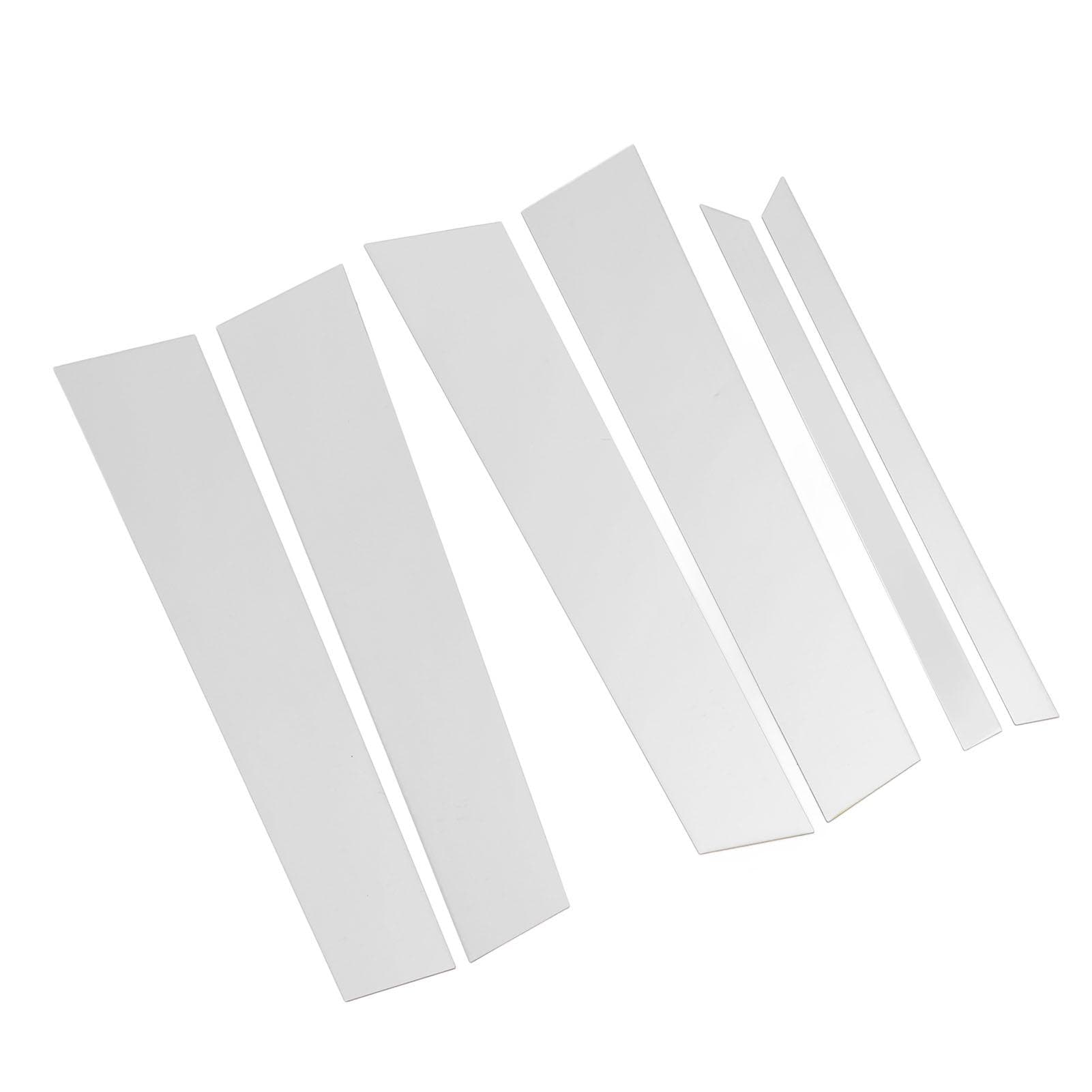 6PCS Pillar Post Trim PC Chrome Cool Look Adhesive Window Pillar Post Cover Replacement for Benz M