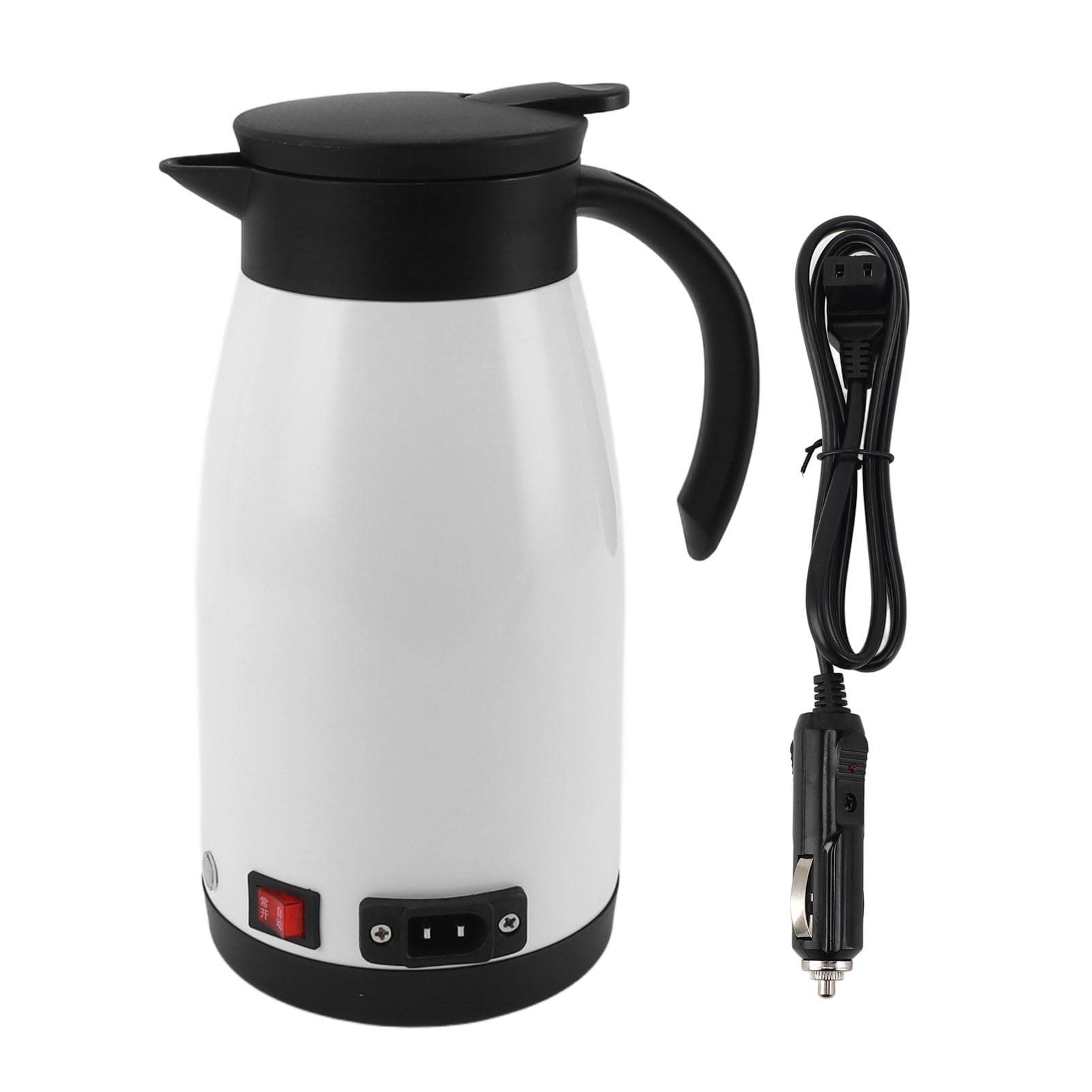 12V 24V Car Electric Kettle Portable Quick Heating Stainless Steel Car Kettle Boiler for Car Truck L