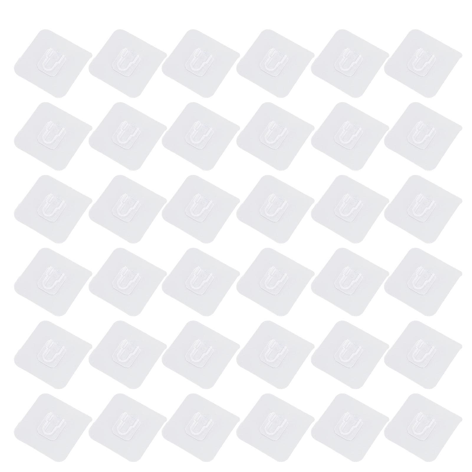 18 Pairs Double Sided Adhesive Wall Hooks No Drilling Self Adhesive Hooks for Hanging and