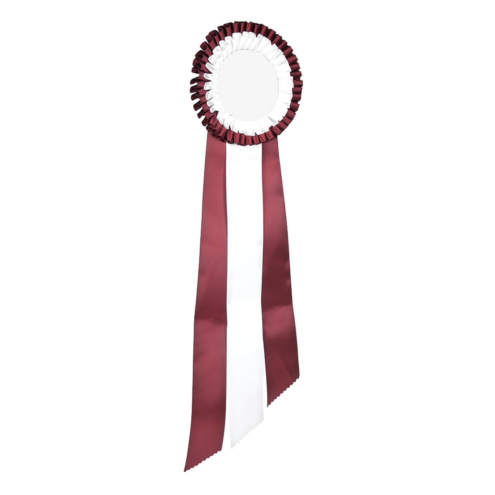 Generous Ribbon Rosette Badge Pin Winners Medal Class Trophy AwardWhite