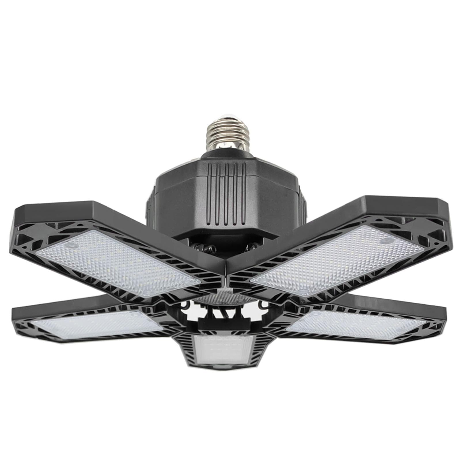 15000LM Bright LED Garage Light, 6 Glow Panels Garage Ceiling Light, Deformable LED Light for black